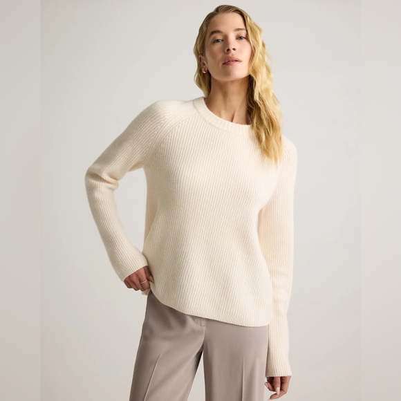 Quince Sweaters - NWOT Quince Mongolian Cashmere Fisherman Crewneck Sweater